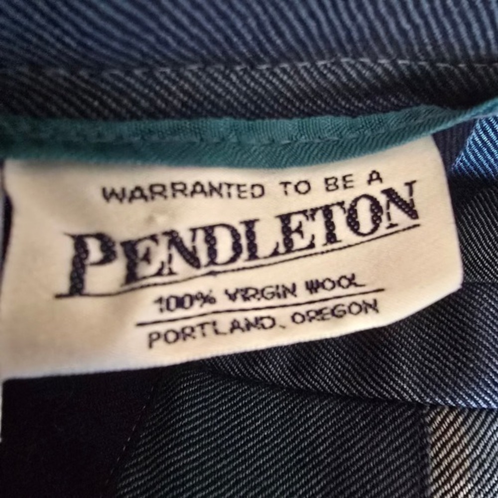 Vintage 100% Wool PENDLETON Pleated Midi Skirt Size 16 - Picture 3 of 5